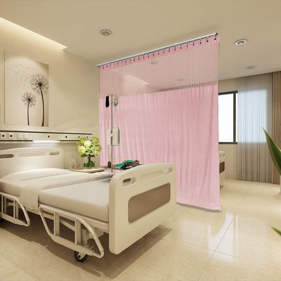 Macochico Pink Medical Curtains, Hospital Cubicle, Nickel Grommet, SPA & Lab Curtain, Room Divider, 5ft Wide x 8ft Tall