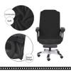SARAFLORA Office Chair Cover- Medium, Black- Removable Computer Chair Cover for Office Chair with Zipper for Universal Rotating Chair Desk Chair Cover High Back Chair Seat Washable Protector for Pets view 4