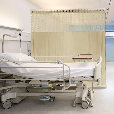 Macochico Bean Medical Curtains Privacy Hospital Cubicle Nickel Grommet Hospital Curtain for Hospital Medical Clinic SPA Lab Curtain Room Divider,5ft Wide x 8ft Tall(1 Panel)