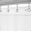 Macochico White Medical Privacy Cubicle Curtain, Nickel Grommet Hospital Curtain for Clinic SPA Lab Room Divider, 5ft Wide x 8ft Tall (1 Panel) view 2