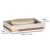 nu steel Resin Misty Copper Bathroom Accessories Set, 8 Piece Luxury Ensemble Includes Cotton Container, soap Dish, Toothbrush Holder, Tumbler, soap Pump, Waste Basket, Boutique Tissue, Amenity Tray view 3