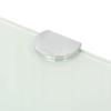 vidaXL Wall Corner Shelves 2 Pcs, Floating Corner Shelves, Display Shelves, Wall Mounted Shelf for Book DVD CD Photo Frame Trophy, Modern, White Glass view 4