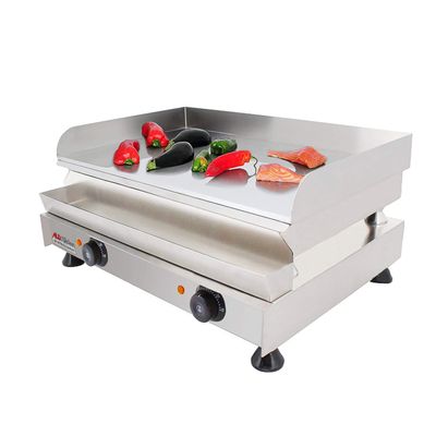 ALDKitchen Flat Top Griddle | Teppanyaki Grill | Single, Dual or Triple Thermostat | Commercial Use | 110V | No Plug (Medium)