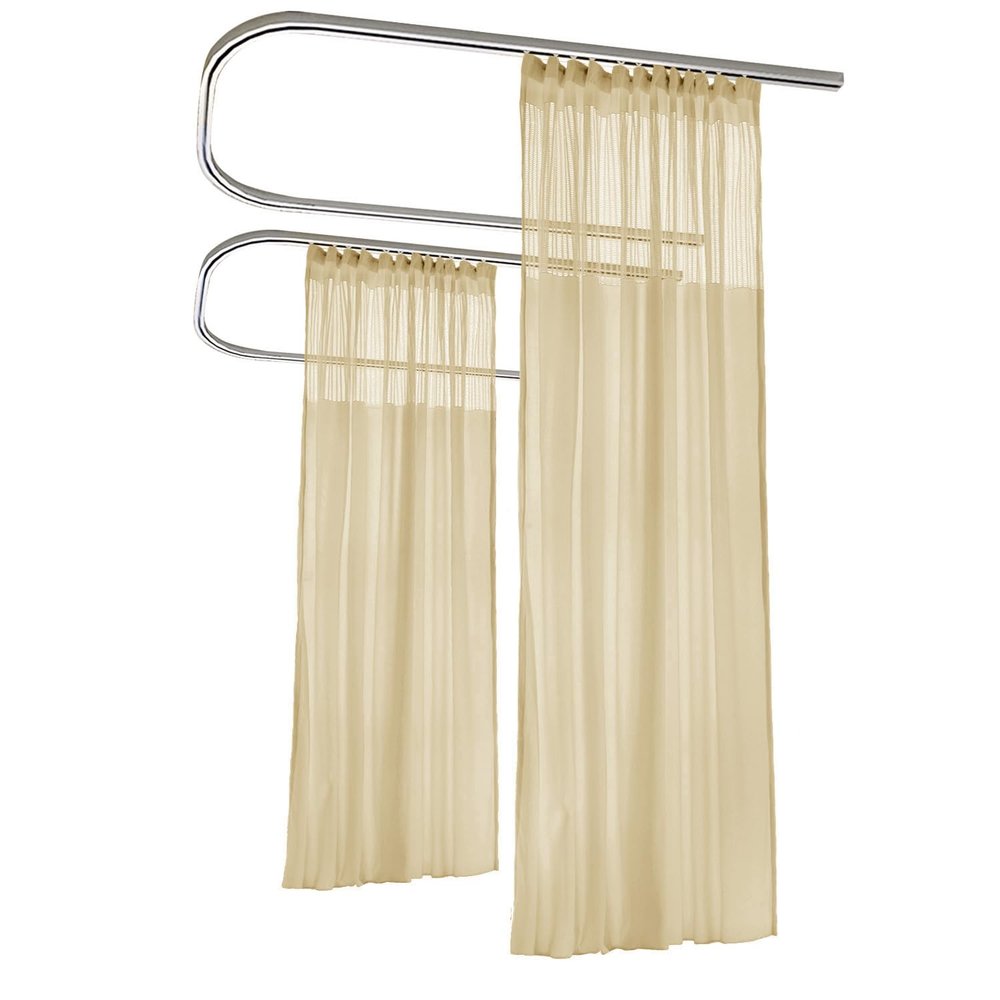 Macochico Bean Room Divider Curtains Privacy Cubicle Curtains with Flat Hook Hanging for SPA Lab Curtain Room Divider,5ft Wide x 8.5ft Tall(1 Panel)