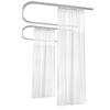Macochico White Room Divider Curtains Privacy Cubicle Curtains with Flat Hook Hanging for SPA Lab Curtain Room Divider,5ft Wide x 8.5ft Tall(1 Panel) view 1