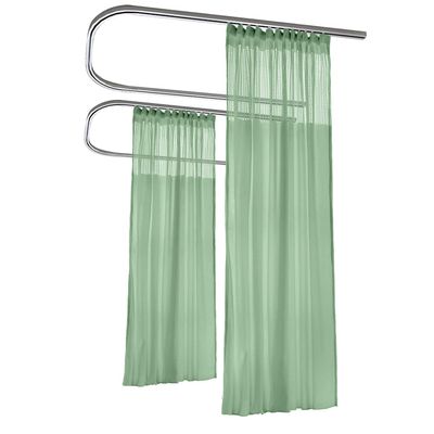 Macochico Olive Room Divider Curtains Privacy Cubicle Curtains with Flat Hook Hanging for SPA Lab Curtain Room Divider,5ft Wide x 8.5ft Tall(1 Panel)