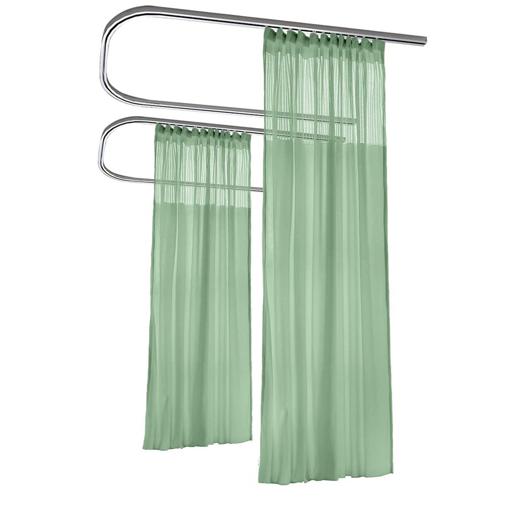 Macochico Olive Room Divider Curtains Privacy Cubicle Curtains with Flat Hook Hanging for SPA Lab Curtain Room Divider,5ft Wide x 8.5ft Tall(1 Panel)
