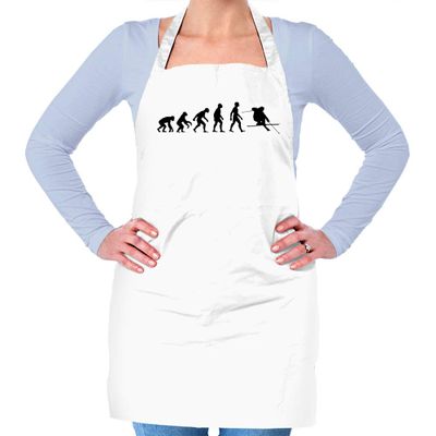 Dressdown Evolution Ski - Unisex Adult Kitchen/BBQ Apron - White - One Size