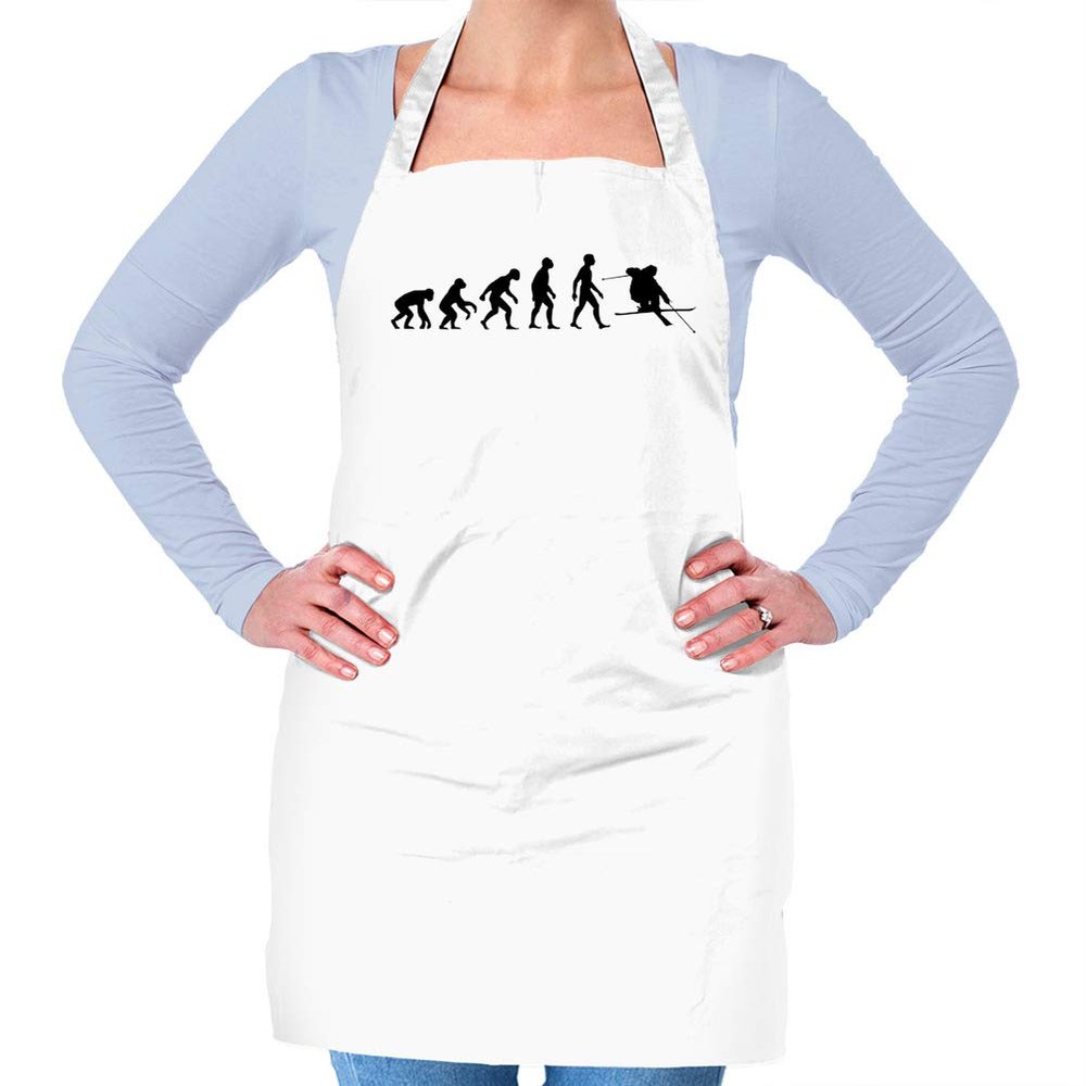 Dressdown Evolution Ski - Unisex Adult Kitchen/BBQ Apron - White - One Size