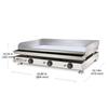 ALDKitchen Flat Top Griddle | Teppanyaki Grill | Single, Dual or Triple Thermostat | Commercial Use | 110V (Large) view 2