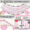 697 PC Premium Elephant Baby Shower Decorations for Girl Set It's A Girl Banners, Napkins, Straws, Guest Book, Paper Lanterns, Honeycomb Balls, Fans, Cake Toppers, Sash, Balloons, Games view 3