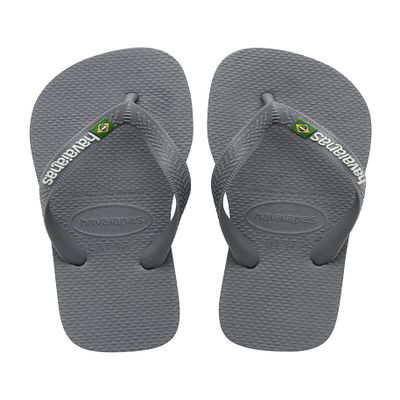 Havaianas Women's Flip Flops, Steel Grey, 1 us Little Kid