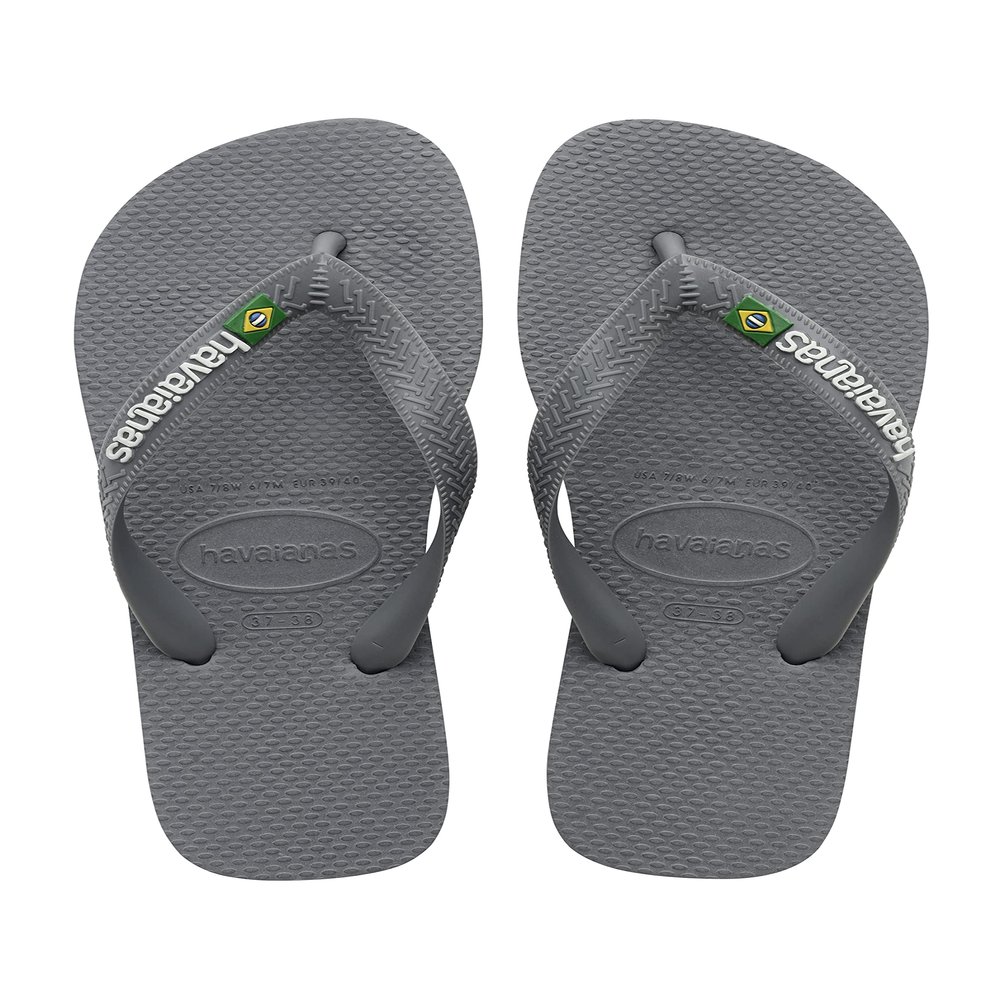 Havaianas Women's Flip Flops, Steel Grey, 1 us Little Kid
