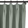 Frelement 52 inches Wide 84 inches Long Linen Cotton Pinch Pleat Curtains Noise Reduction Drapes for Meeting Room, Sliding Door, Slate Gray, 1 Panel view 2