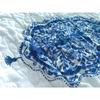 3 Piece Hygge & Scandinavian Geometric Floral Quilt King Allover Blue Damask Motif Pattern Modern Contemporary Cotton All Seasons Traditional Look Farmhouse Bedding Luxury Comfy Soft Bedroom Decor view 4
