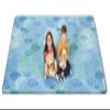 Carpets for Kids 60318 Peaceful Spaces Leaf Decorative Classroom Rug 7ft 6in x 12ft Rectangle Blue view 1