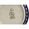 Polmedia Polish Pottery Platter with Handles 9-inch - Mosquito Pattern Handmade in Boleslawiec Poland by Ceramika Bona + Certificate of Authenticity view 4