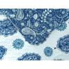 3 Piece Hygge & Scandinavian Geometric Floral Quilt Queen Allover Blue Damask Motif Pattern Modern Contemporary Cotton All Seasons Traditional Look Farmhouse Bedding Luxury Comfy Soft Bedroom Decor view 3
