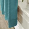 Frelement 52 inches Wide 84 inches Long Linen Cotton Pinch Pleat Curtains Noise Reduction Drapes for Meeting Room, Sliding Door, Teal, 1 Panel view 3