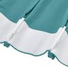 Frelement 52 inches Wide 84 inches Long Linen Cotton Pinch Pleat Curtains Noise Reduction Drapes for Meeting Room, Sliding Door, Teal, 1 Panel view 4