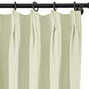 Frelement 52 inches Wide 84 inches Long Linen Cotton Pinch Pleat Curtains Noise Reduction Drapes for Meeting Room, Sliding Door, Ivory, 1 Panel view 2