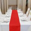 Aneco 12 Pack Satin Table Runner 12 x 108 Inch Red Long Wedding Satin Silk Table Runner for Wedding Banquet Graduations Birthday Party Decoration view 4