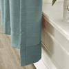 Frelement 52 inches Wide 84 inches Long Linen Cotton Pinch Pleat Curtains Noise Reduction Drapes for Meeting Room, Sliding Door, Smoke Blue, 1 Panel view 3