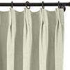 Frelement 52 inches Wide 84 inches Long Linen Cotton Pinch Pleat Curtains Noise Reduction Drapes for Meeting Room, Sliding Door, Bone White, 1 Panel view 2
