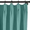 Frelement 52 inches Wide 84 inches Long Linen Cotton Pinch Pleat Curtains Noise Reduction Drapes for Meeting Room, Sliding Door, Slate Blue, 1 Panel view 2