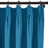 Frelement 52 inches Wide 84 inches Long Linen Cotton Pinch Pleat Curtains Noise Reduction Drapes for Meeting Room, Sliding Door, Royal Blue, 1 Panel view 2