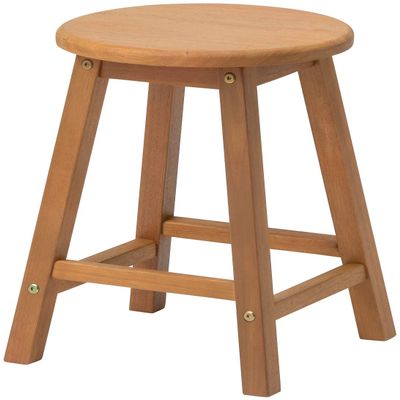 Takasho MWF-26C Marywood Stool, Natural Wood, Eucalyptus MWF, Flower Stand, Garden Chair, Garden Table, Highly Durable