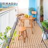 Takasho MWF-26C Marywood Stool, Natural Wood, Eucalyptus MWF, Flower Stand, Garden Chair, Garden Table, Highly Durable view 2