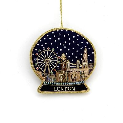 - London Skyline - Zardozi Embroidery - Christmas Ornament