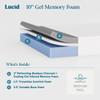 Lucid 10 Inch Memory Foam Mattress - Medium Feel - Infused with Refreshing Bamboo Charcoal and Cooling Gel - Bed in a Box - Temperature Regulating - Pressure Relief - Breathable - Twin XL Size view 3