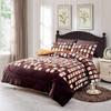 3 Piece Modern & Contemporary Fleece Sherpa Comforter Set Queen Size Allover Plaid Graphic Print Black Brown Hues Microfiber Fluffy Fuzzy Comfy Cozy Soft Luxury All Seasons Down Alternative Comforter view 1