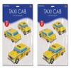 Beistle 3-D Taxi Cab Centerpieces, 4" x 10.5", Set of 6 - New York City Yellow Cars Table Decorations, Driving Themed Party view 2
