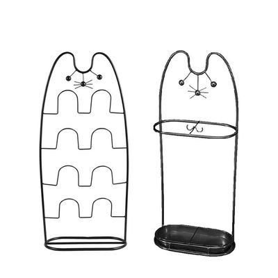 BBGS Metal Creative Umbrella Stand, Shoe Rack, Doorway Crack Umbrella Bucket Shelves for Umbrellas and Shoes, 3 Colors (Color : C, Size : Style 1)