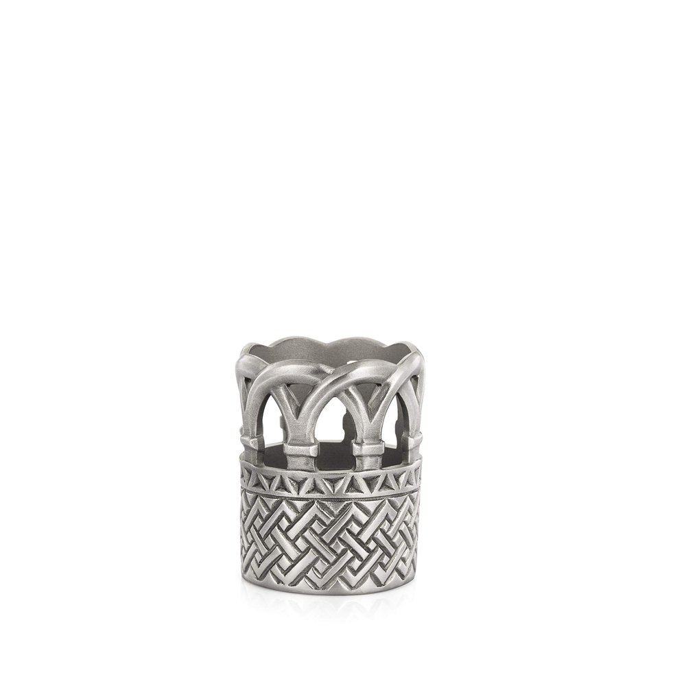 Royal Selangor Hand Finished The British Museum Collection Pewter Lewis Votive Candle Holder Gift