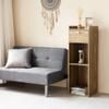 DormCo Yak About It Extra Tall Bookcase Table - Rustic view 2