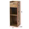 DormCo Yak About It Extra Tall Bookcase Table - Rustic view 3