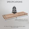 Urban Legacy Reclaimed Barnwood Planks | Floating Shelves for Wall w/Flush Mount Shelf Bracket Set Included | Set of 2 (Natural, 40"x 4.5"x 2") view 3