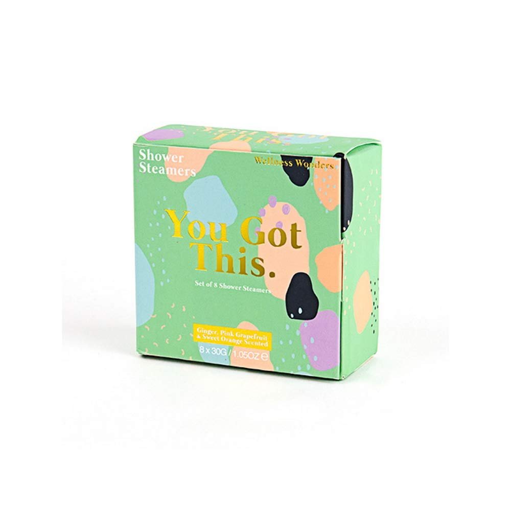 Gift Republic You Got This Shower Steamers Ginger Grapefruit & Orange Scented Aromatherapy Shower Steamers Pack of 8 Shower Bombs Pampering Gift Set