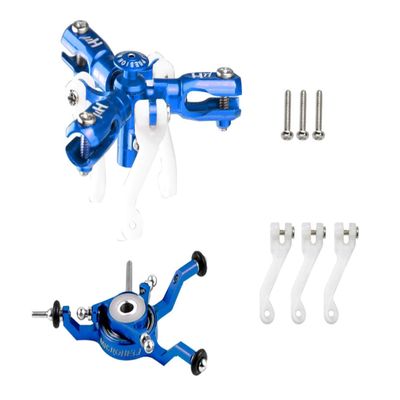 Microheli CNC Aluminum Triple Blade Conversion Set (Blue)(for MH-NAS2201T Series)