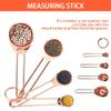 8 Pcs Measuring Cups and Spoons Set Intsun Stainless Steel Rose Gold Measuring Cups & Spoons with Engraved Marking Ruler for Measuring Dry & Liquid Ingredients Baking Cooking, Mixing & Food Processing view 3