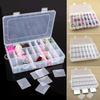 NA 24 Compartment Storage Box Practical Adjustable Plastic Case for Bead Rings Jewelry Display Organizer,5 view 2