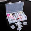 NA 24 Compartment Storage Box Practical Adjustable Plastic Case for Bead Rings Jewelry Display Organizer,5 view 4