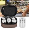 6Pcs Seasoning Jar, Salt Pot Seasoning Can, With Storage Bag, for BBQ, Camping, Traveling view 2