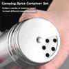 6Pcs Seasoning Jar, Salt Pot Seasoning Can, With Storage Bag, for BBQ, Camping, Traveling view 3
