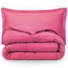 Axia Linen & things Hotel Quality 100% Egyptian Cotton 1 Pcs Comforter 300 GSM & 3 Pcs Duvet Cover 800 Thread Count Pattern Solid (Cal-Queen, Pink,Solid) view 2