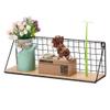 Bathroom Shelves WFF Wall Decoration Iron Frame Hanging Rack Display Storage Box Basket Multifunction Mesh Wire Metal Shelf Holder view 1